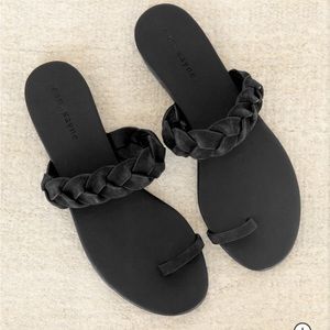 Jenni Kayne Leather Braided Strap Sandal